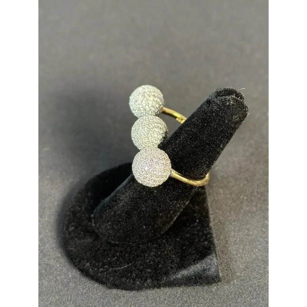nOir JEWELRY CASSANDRA DOUBLE FINGER RING SIZE 8/7 NWT